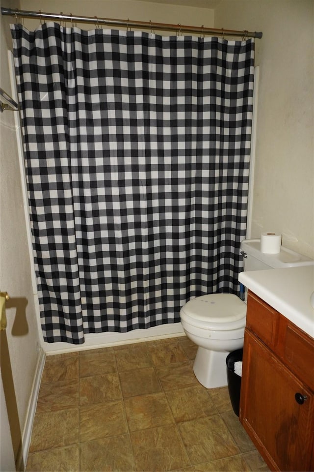 1120 Verde Trails Dr, Houston, TX 77073 - bathroom with vanity and a shower with shower curtain