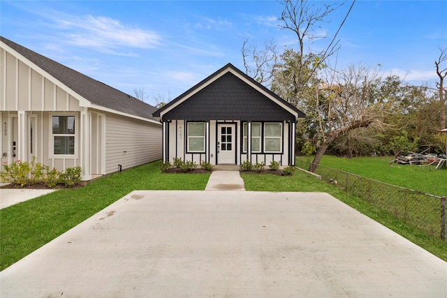 view of front of house with board and batten siding