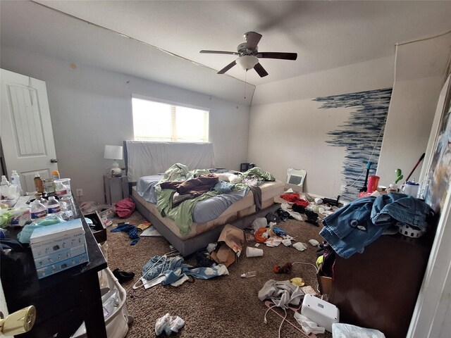 211 Sea Breeze Dr, Bacliff, TX 77518 - carpeted bedroom with a ceiling fan