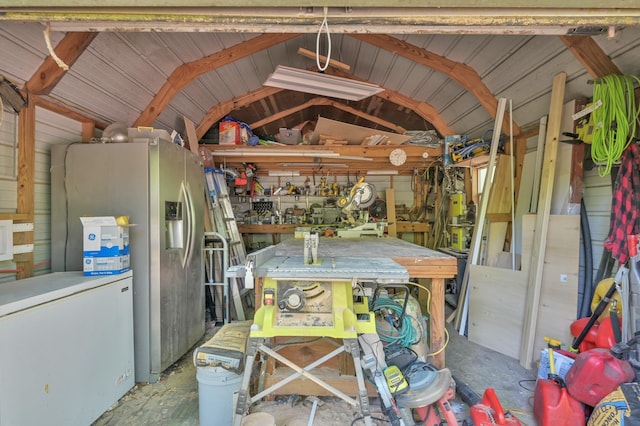 view of storage room