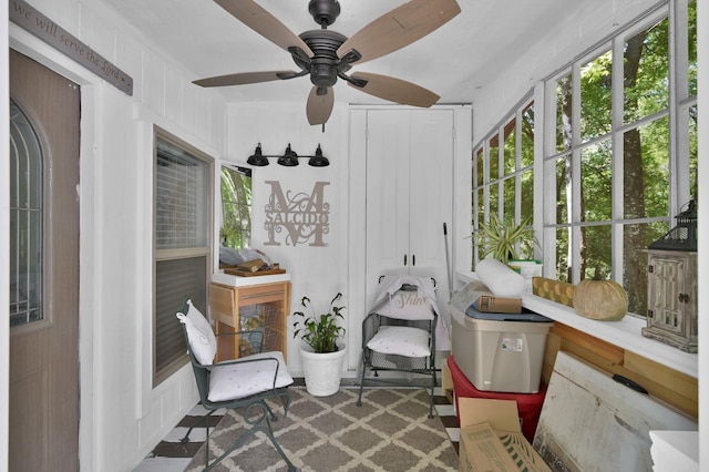 sunroom featuring plenty of natural light