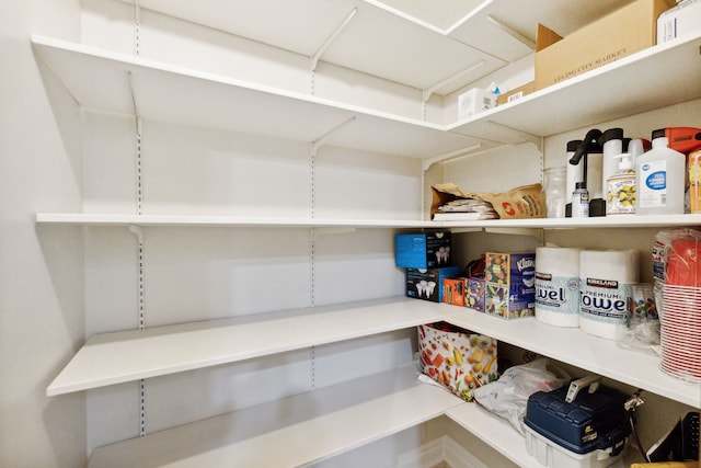 view of pantry