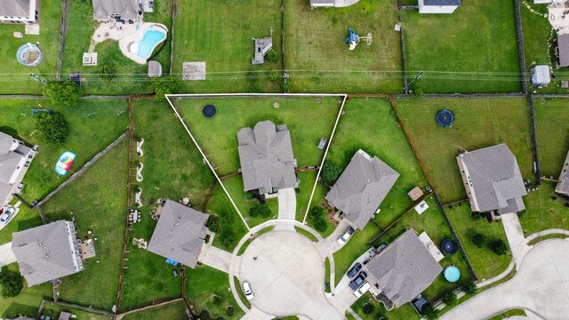 3203 Jeanette Cir, Mont Belvieu, TX 77523 - aerial perspective of suburban area