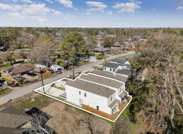 bird's eye view with a residential view