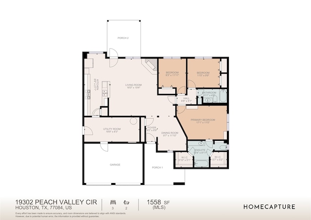 19302 Peach Valley Cir, Houston, TX 77084 - home floor plan