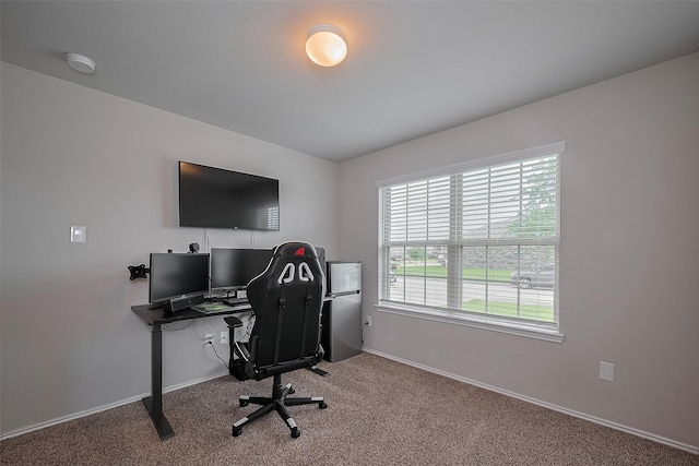 515 Green Clover Ln, Rosharon, TX 77583 - office featuring baseboards and carpet
