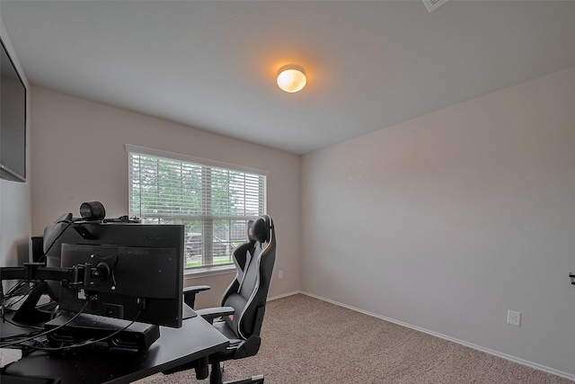 515 Green Clover Ln, Rosharon, TX 77583 - carpeted home office with baseboards
