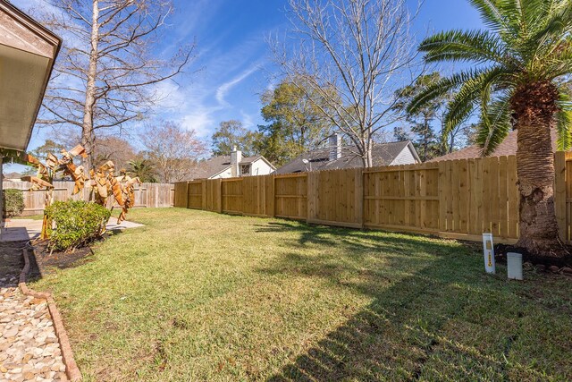 5442 Garden Village Dr, Kingwood, TX 77339 - view of yard featuring a fenced backyard