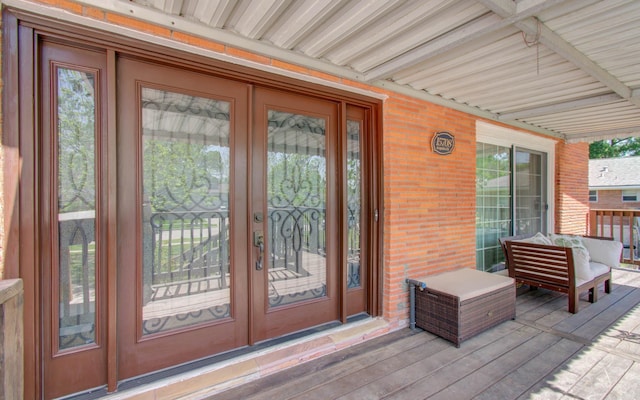 15708 Acapulco Dr, Jersey Village, TX 77040 - entrance to property featuring brick siding and french doors