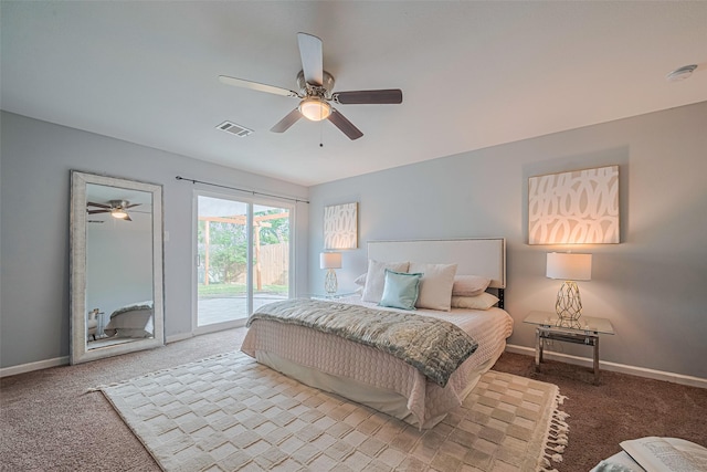 7730 Maple Tree Dr, Houston, TX 77088 - bedroom with access to exterior, carpet flooring, and baseboards