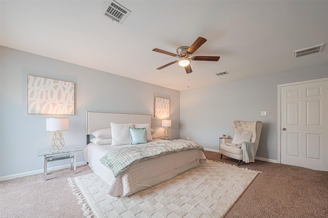 7730 Maple Tree Dr, Houston, TX 77088 - bedroom featuring carpet floors, baseboards, and ceiling fan
