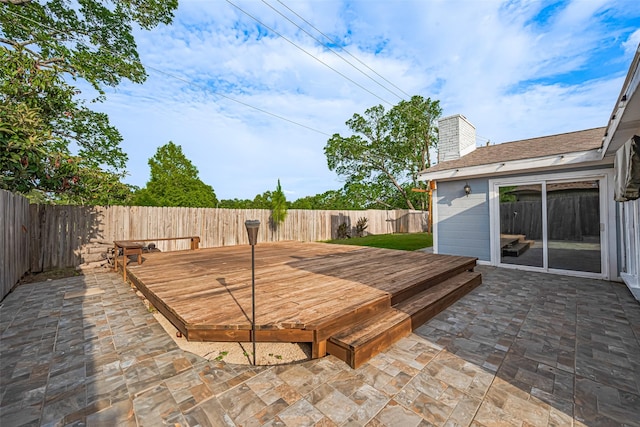 7730 Maple Tree Dr, Houston, TX 77088 - deck featuring a fenced backyard and a patio area