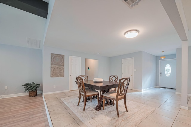 7730 Maple Tree Dr, Houston, TX 77088 - dining space featuring baseboards and light tile patterned floors