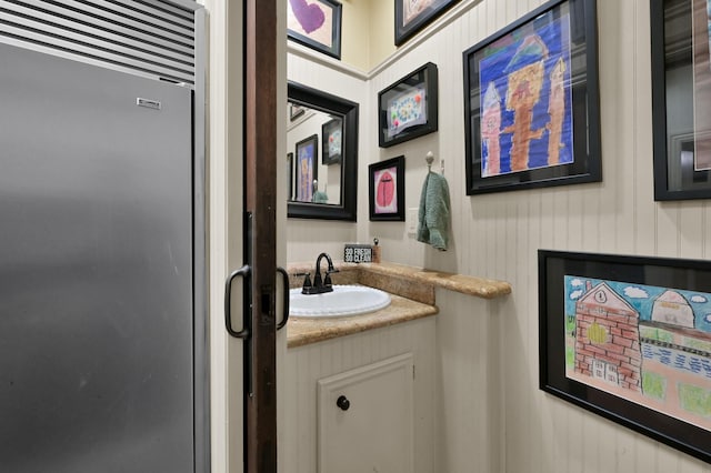 bathroom featuring vanity