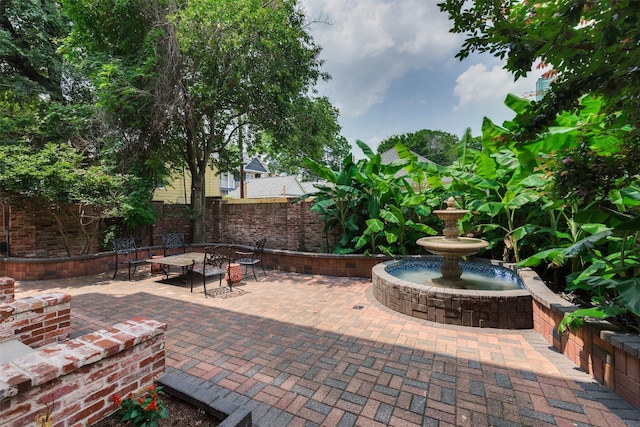 view of patio / terrace with a fenced backyard
