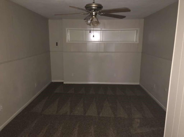 811 Buchta Rd Unit C, Angleton, TX 77515 - unfurnished room with a ceiling fan, baseboards, and carpet floors