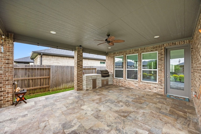 28928 Autumn Shore Dr, Fulshear, TX 77441 - view of patio with ceiling fan