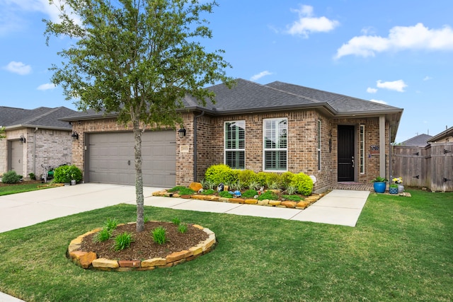 28928 Autumn Shore Dr, Fulshear, TX 77441 - view of front facade featuring brick siding, an attached garage, and driveway