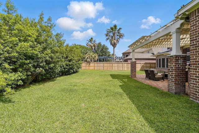 16311 Perry Pass Ct, Spring, TX 77379 - view of yard featuring a patio area and a pergola