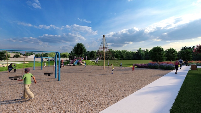 surrounding community with playground community