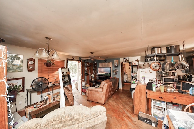 16777 Stinson Ln, Montgomery, TX 77316 - living area featuring ceiling fan and wood finished floors