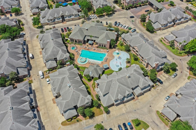 13611 Brookbluff Ln, Houston, TX 77077 - bird's eye view featuring a residential view