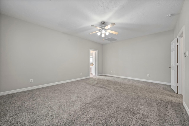 13611 Brookbluff Ln, Houston, TX 77077 - spare room with carpet floors, baseboards, and ceiling fan