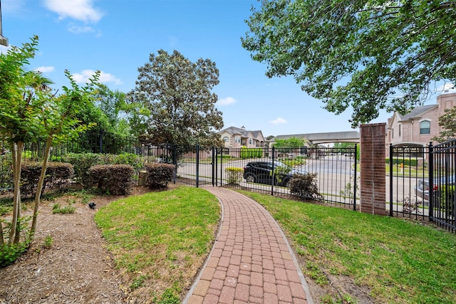 13611 Brookbluff Ln, Houston, TX 77077 - view of yard featuring a residential view and fence