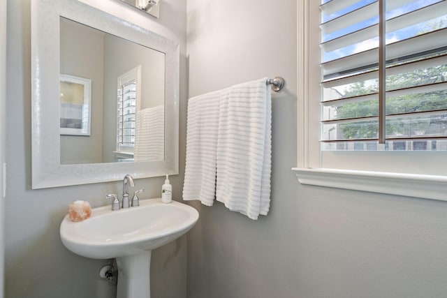 bathroom with a sink