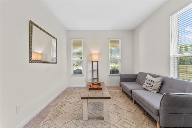 8804 Ute Creek Ln, Magnolia, TX 77354 - living room with baseboards, a wealth of natural light, and carpet