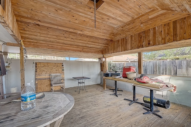 sunroom / solarium with a healthy amount of sunlight