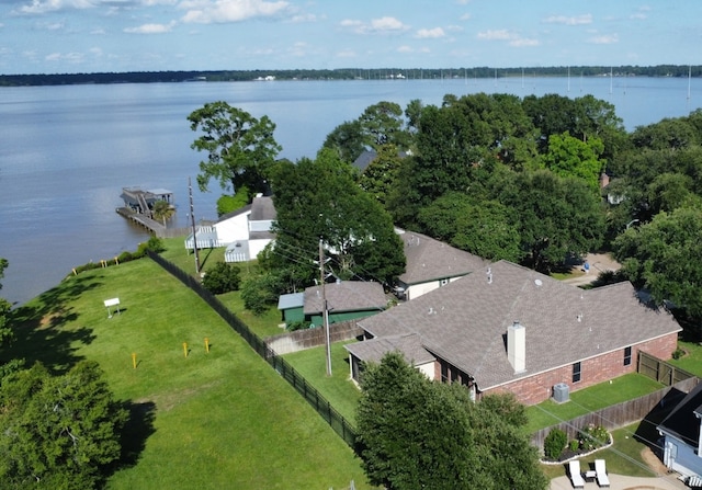 8931 Pine Shores Dr, Humble, TX 77346 - drone / aerial view of a nearby body of water