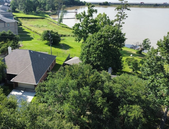 8931 Pine Shores Dr, Humble, TX 77346 - drone / aerial view of a large body of water