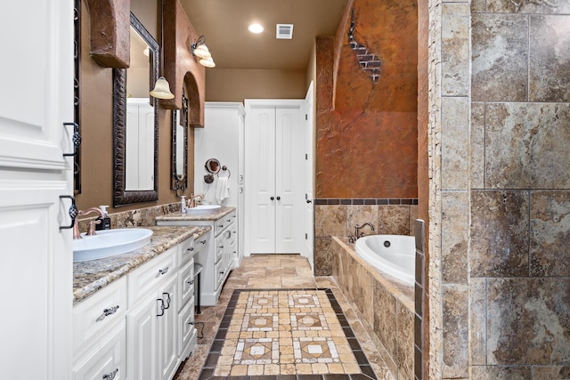 101 Sir Cameron, Lumberton, TX 77657 - bathroom with vanity and a bath