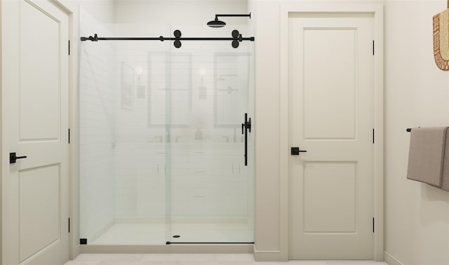 full bathroom with a stall shower