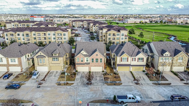 bird's eye view featuring a residential view