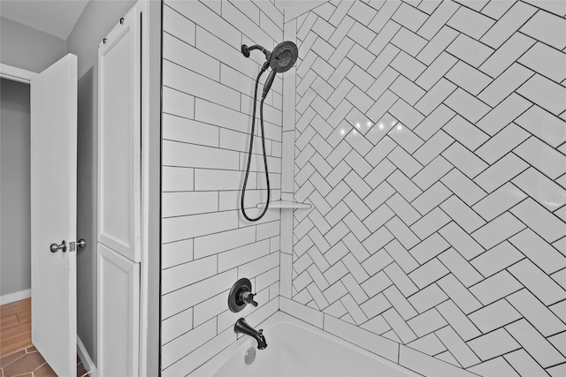 full bath with shower / bathtub combination