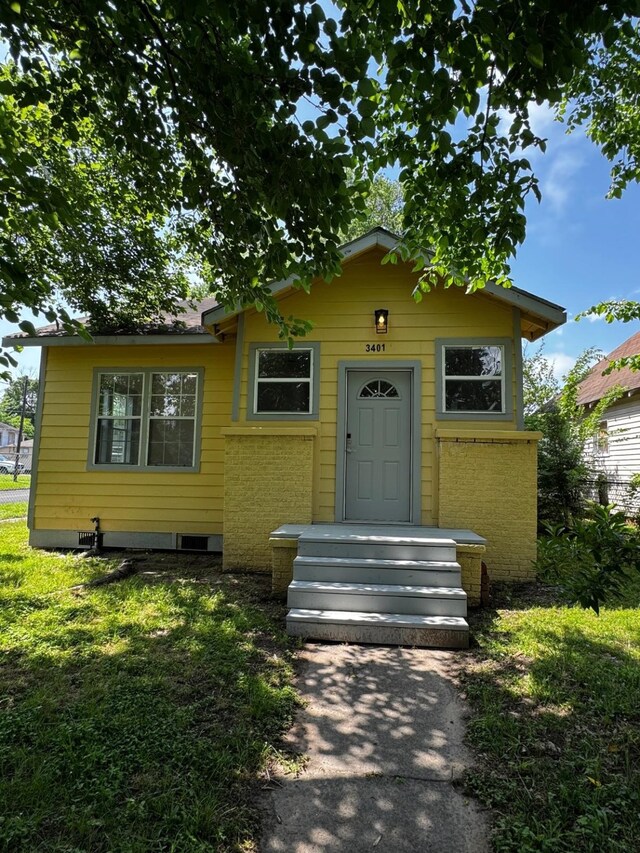 3401 Illinois St, Baytown, TX 77520 - view of front of property with brick siding