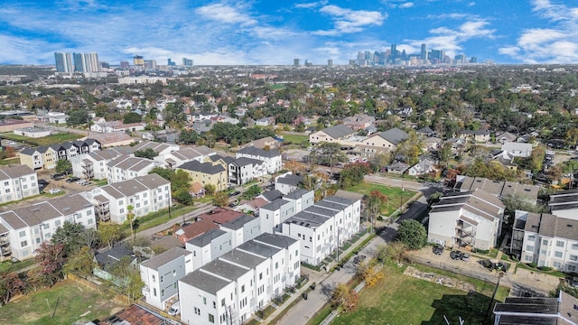 aerial view featuring a city view