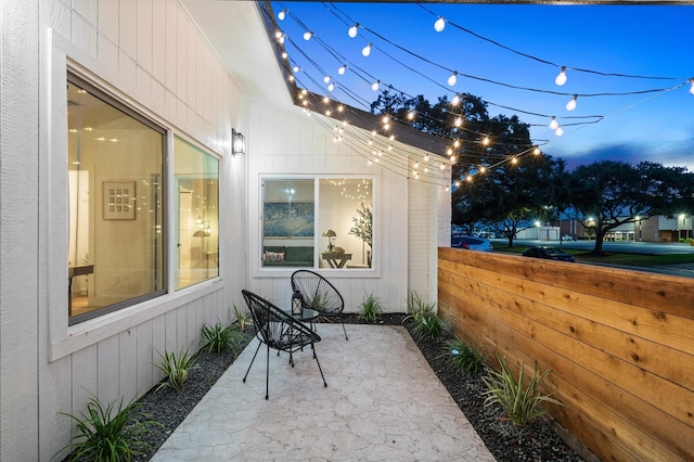 view of patio with fence