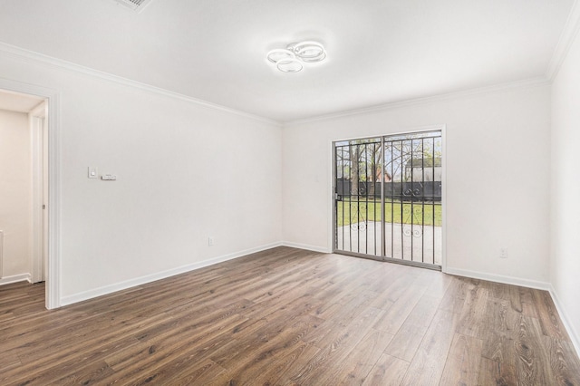 1510 Tarberry Rd, Houston, TX 77088 - empty room with wood finished floors, crown molding, and baseboards