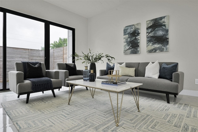 view of living area