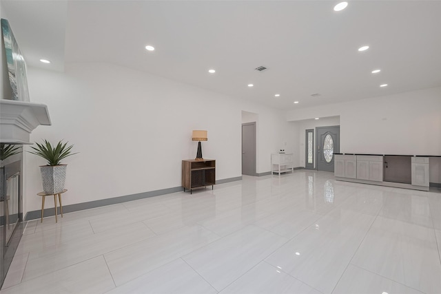 14823 Forest Lodge Dr, Houston, TX 77070 - spare room with light tile patterned floors, baseboards, recessed lighting, and visible vents