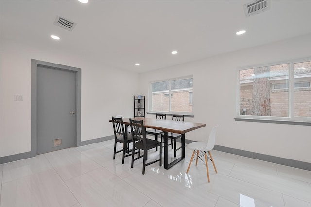 14823 Forest Lodge Dr, Houston, TX 77070 - dining room featuring recessed lighting and visible vents