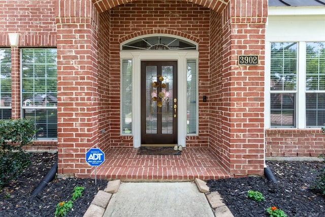 3902 Lakeridge Canyon Dr, Sugar Land, TX 77498 - property entrance featuring brick siding and french doors