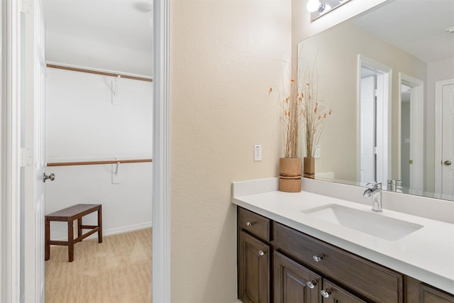 3902 Lakeridge Canyon Dr, Sugar Land, TX 77498 - bathroom featuring a spacious closet and vanity