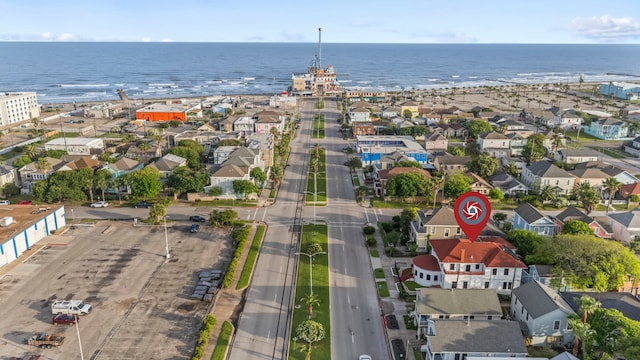 1919 Rosenberg St, Galveston, TX 77550 - aerial perspective of suburban area with a large body of water