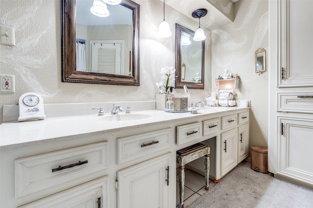 full bathroom featuring vanity