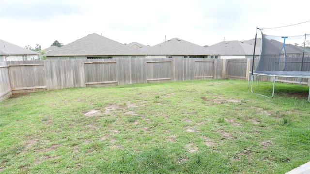 40607 Creekside Bluff Trl, Magnolia, TX 77354 - view of yard with a trampoline