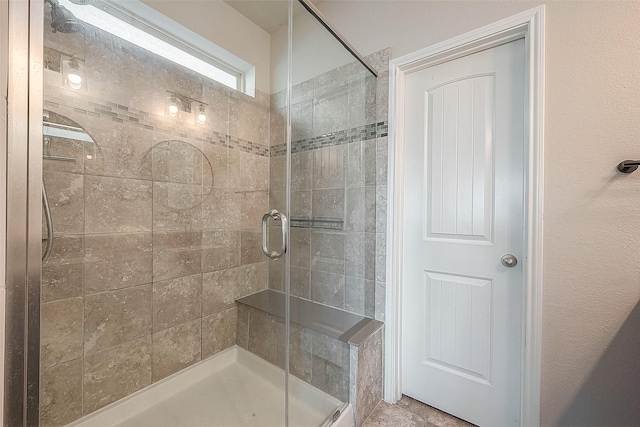 full bath with a stall shower